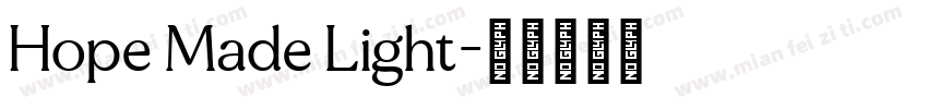 Hope Made Light字体转换